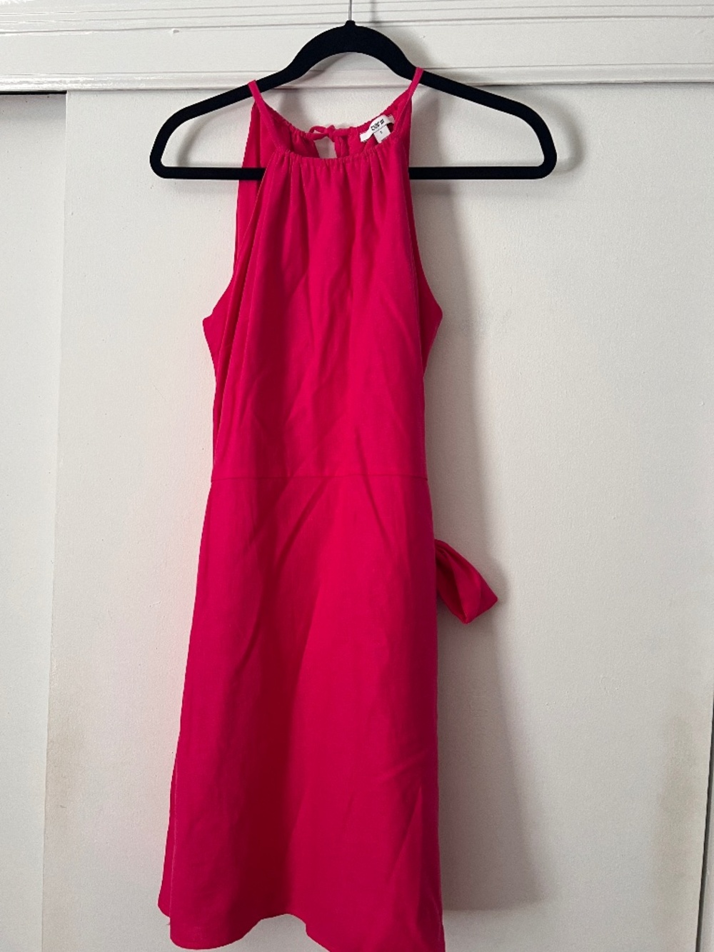 Bar III Hot Pink Tie-Waist Midi Dress – Size Small
